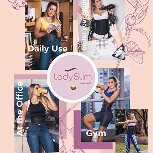 NWOT Sz M Lady Slim by Nuvofit Latex Waist Trainer - Picture 6 of 11